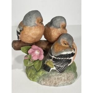 Franklin Mint porcelain 1987 Sweet Slumber Sculpture by Peter Barrett Birds RARE